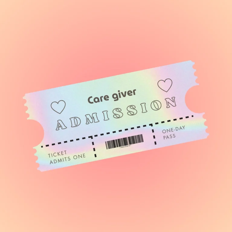 Care giver one day admission