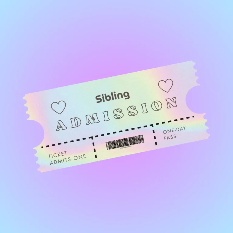 sibling one day admission