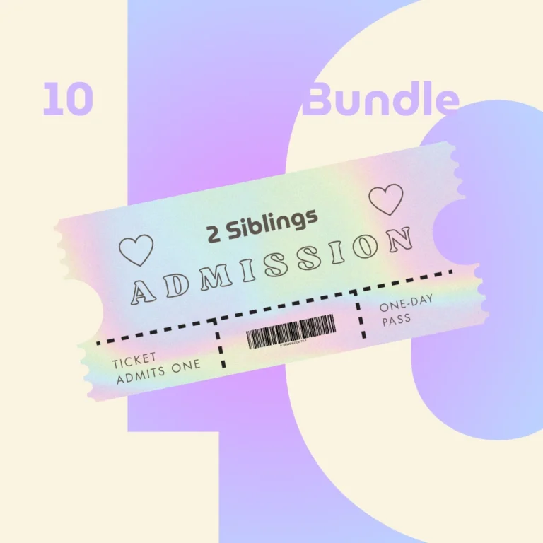 2 Siblings admission (bundle of 10)